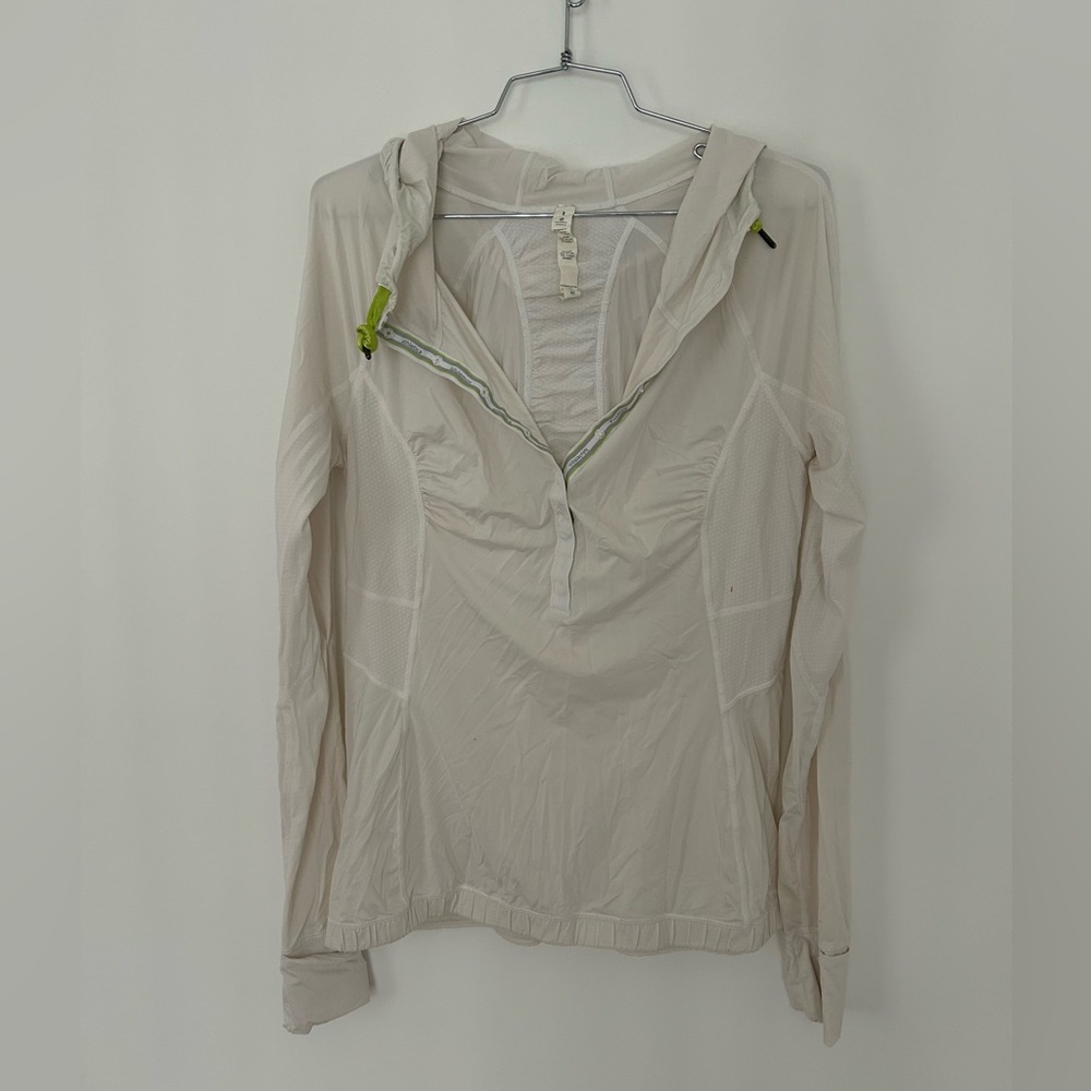 Lululemon Run Sunblocker White Light Pullover,